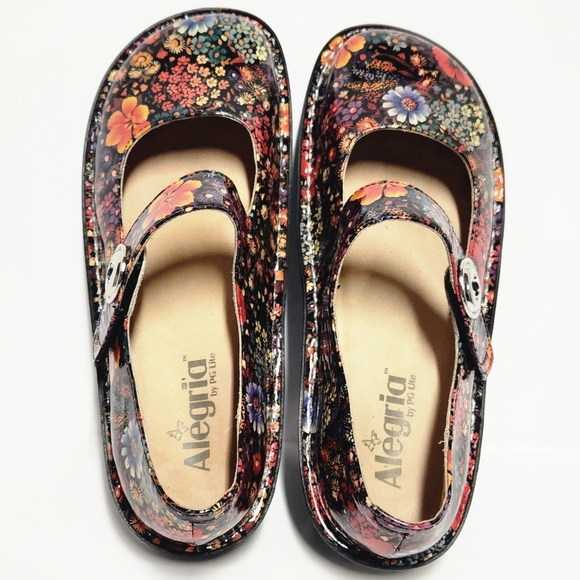 Alegria Shoes Paloma Midnight Garden Mary Jane's - Picture 7 of 12